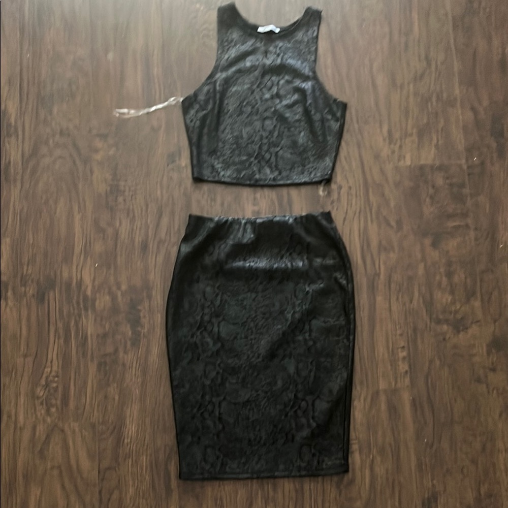 Charlotte Russe Black Textured Top